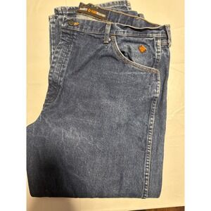 Wrangler FR Flame Resistant Relaxed Fit Jeans 42x30 Workwear Blue